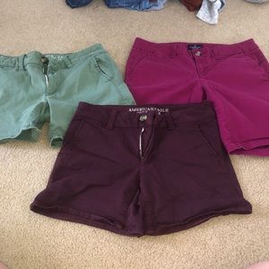 AEO colored shorts